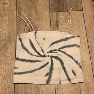 Tie die spaghetti strap tank
